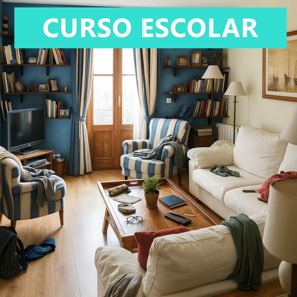 Living room of Flat to rent in Santander  with Terrace, Furnished and Oven