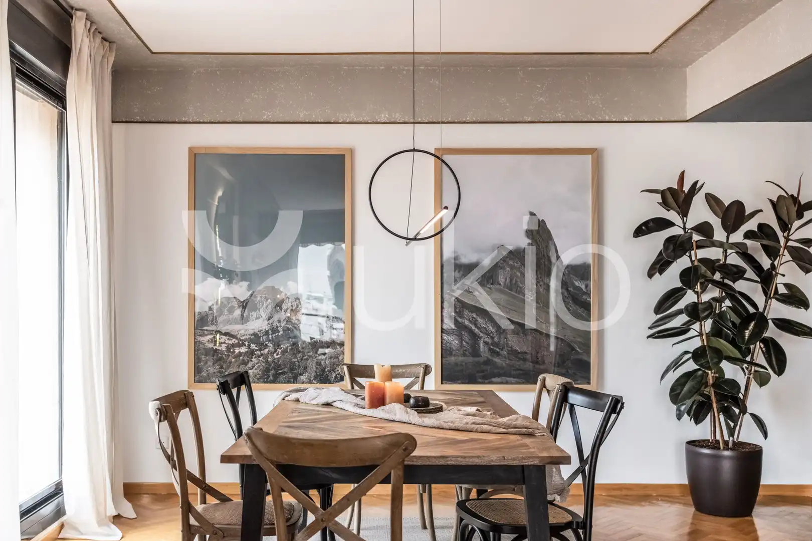 Esszimmer von Maisonette zur Miete in Madrid mit Klimaanlage, Heizung und Terrasse