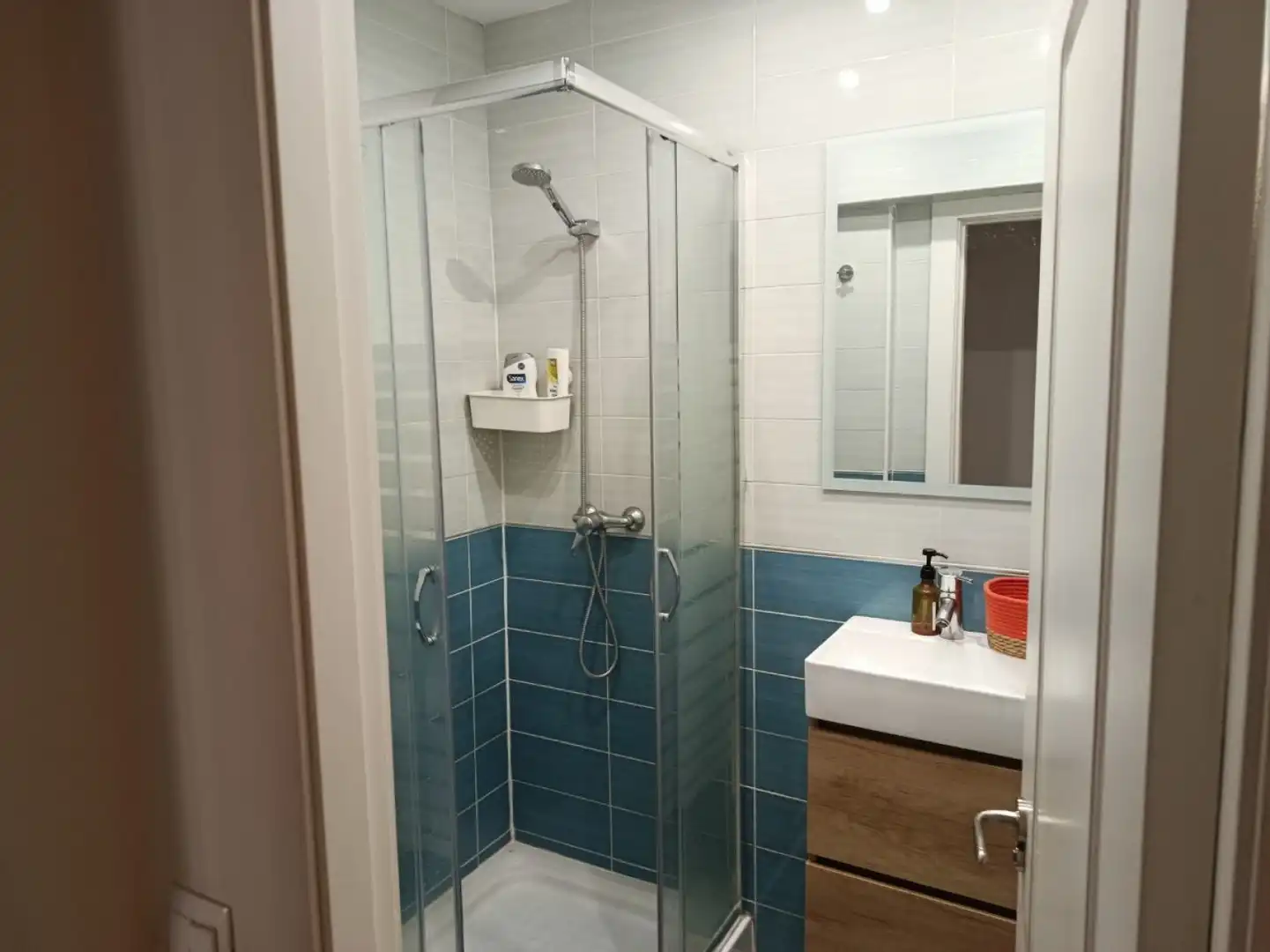 Baño de Piso de alquiler en Santander con Parquet y Balcón