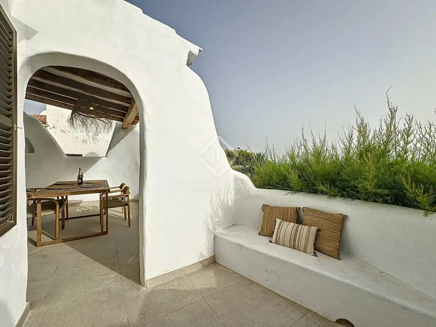 Terrasse von Haus oder Chalet zur Miete in Ciutadella de Menorca mit Klimaanlage, Privatgarten und Terrasse