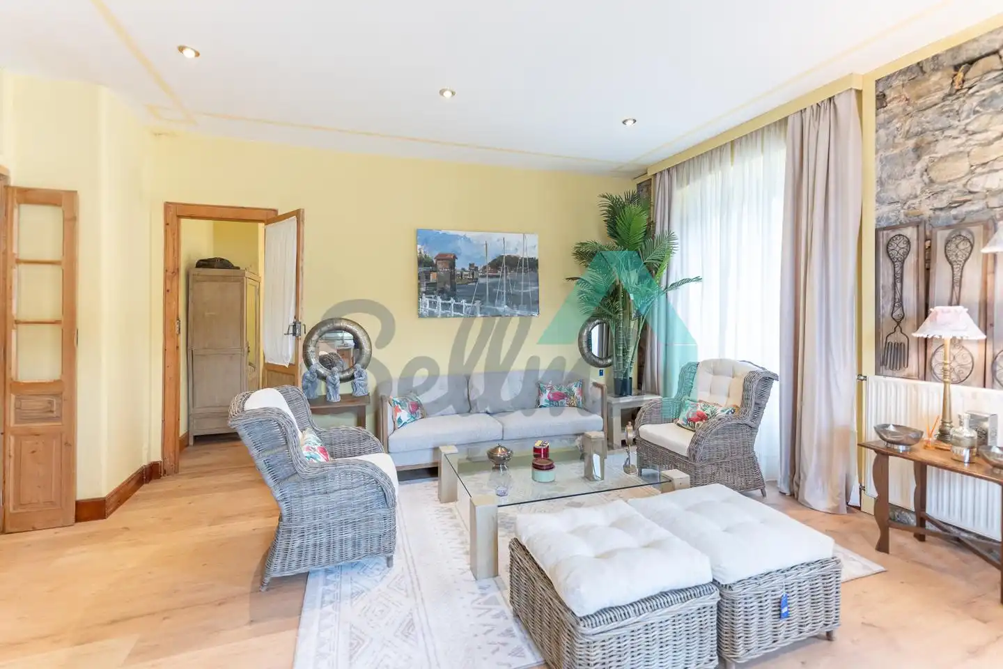Sala de estar de Piso en venta en Muros de Nalón con Calefacción y Parquet