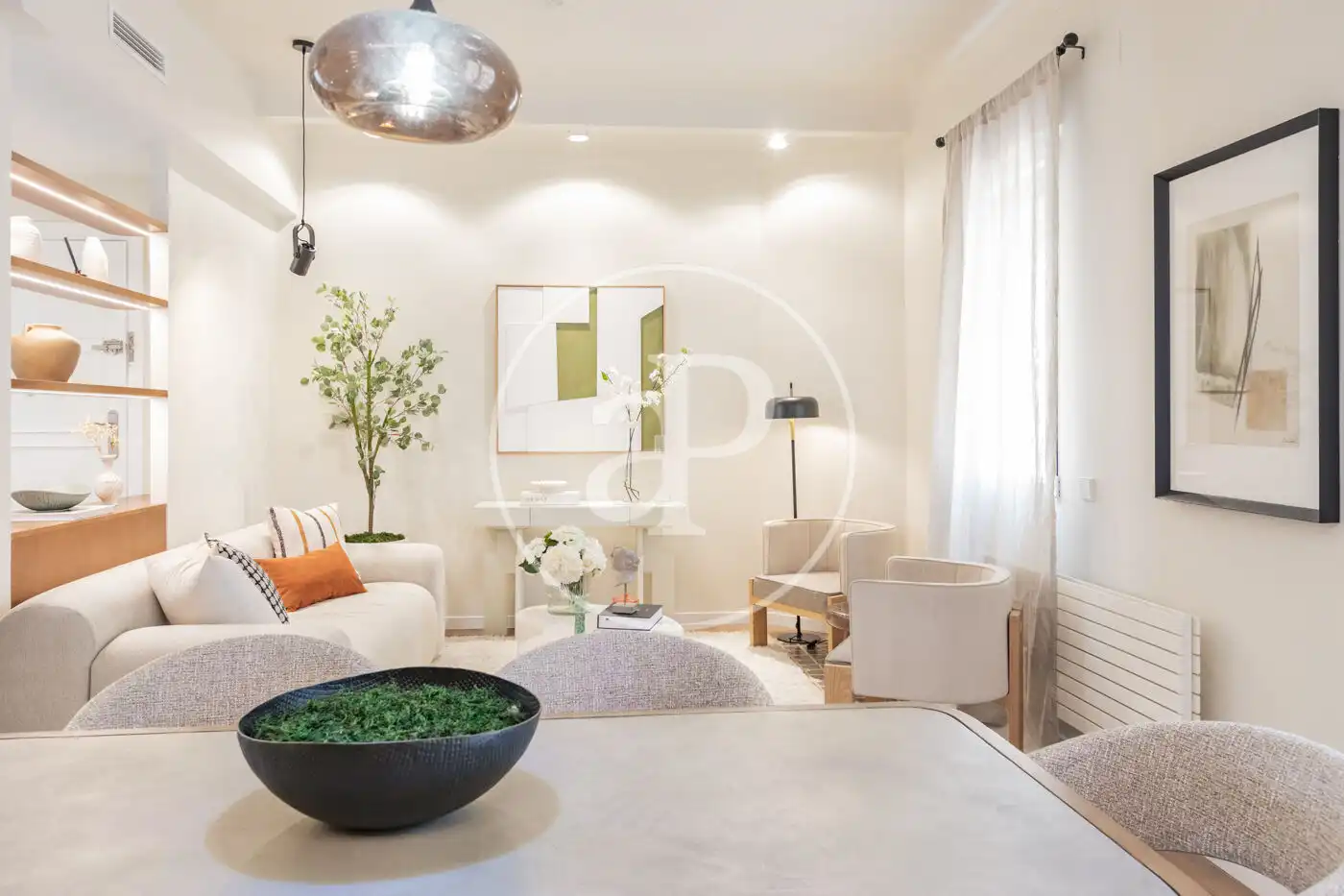 Sala d'estar de Pis en venda en Madrid amb Aire condicionat, Calefacció i Terrassa