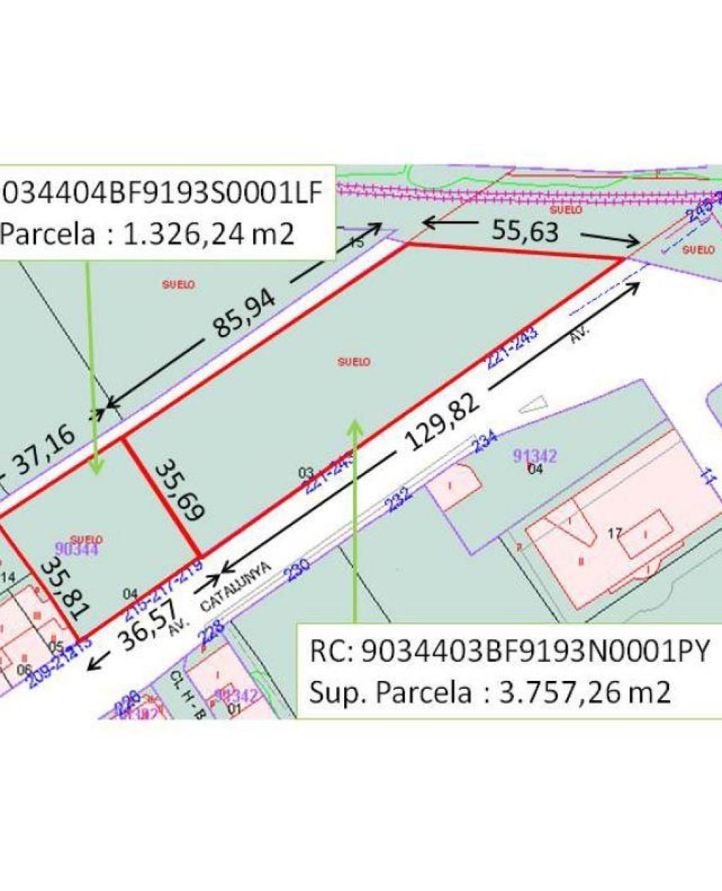 Land for sale in L'Aldea