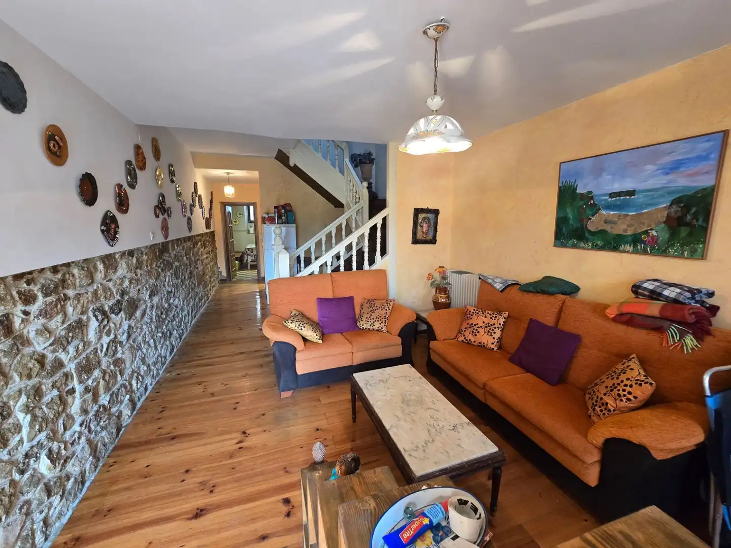 Living room of Houses for sale in Llanes  with Heating and Terrace