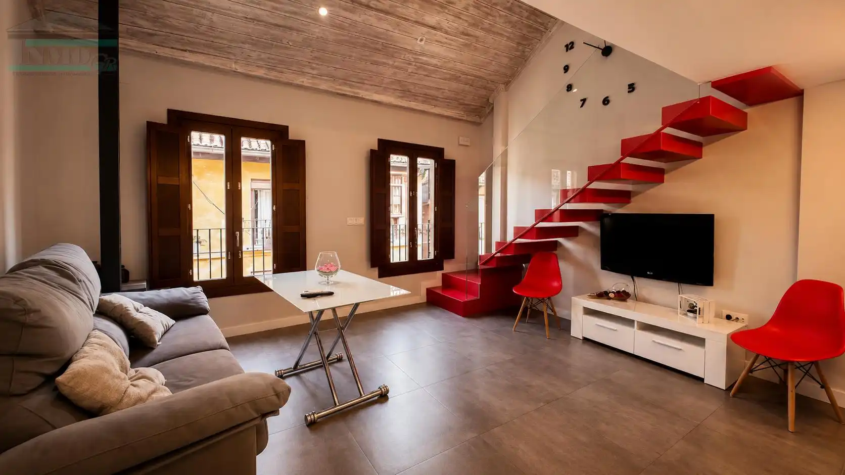 Living room of Duplexes for rent in Granada  with Air Conditioner, Furnished and Washing machine