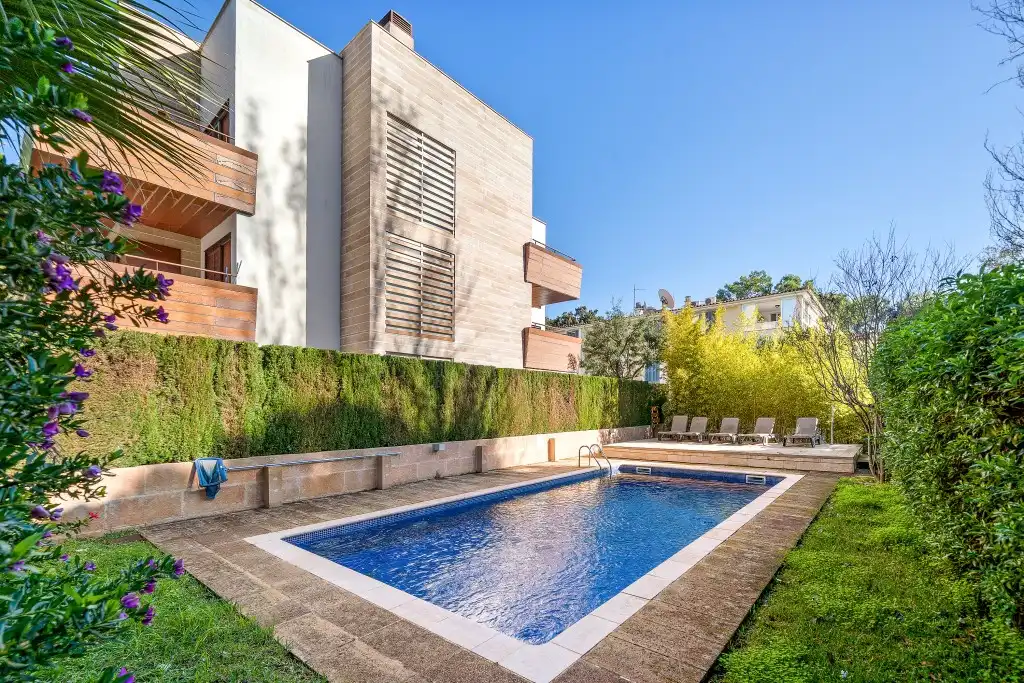 Swimming pool of Apartments for sale in Pollença  with Air Conditioner, Terrace and Community pool