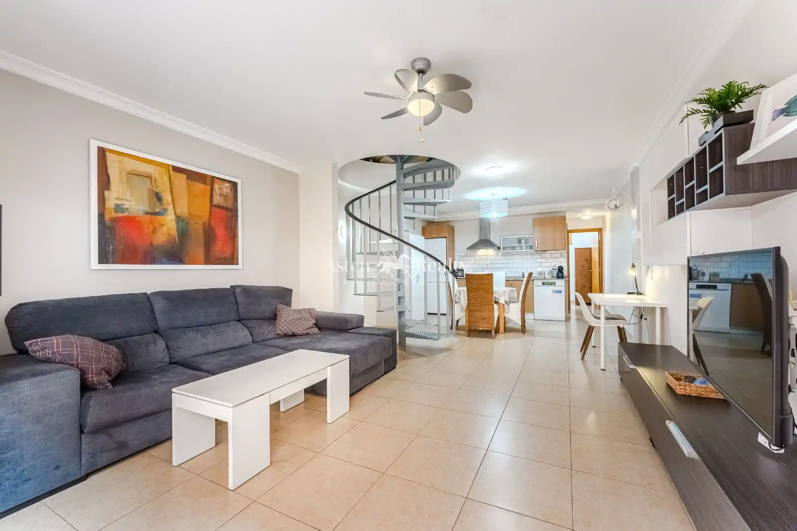Sala de estar de Dúplex en venta en Guía de Isora con Terraza, Trastero y Amueblado
