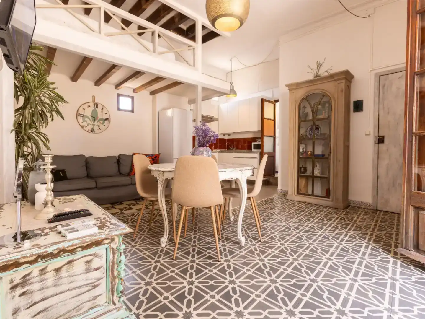 Dining room of Flat for rent in  Palma de Mallorca  with Air Conditioner, Storage room and Furnished