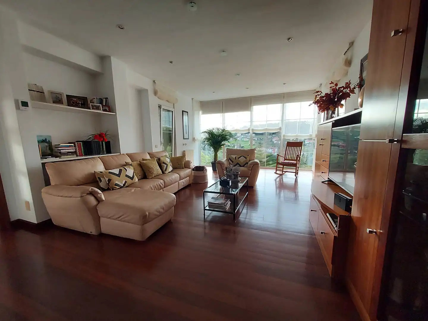 Living room of Houses for sale in Castrillón  with Heating, Private garden and Parquet flooring