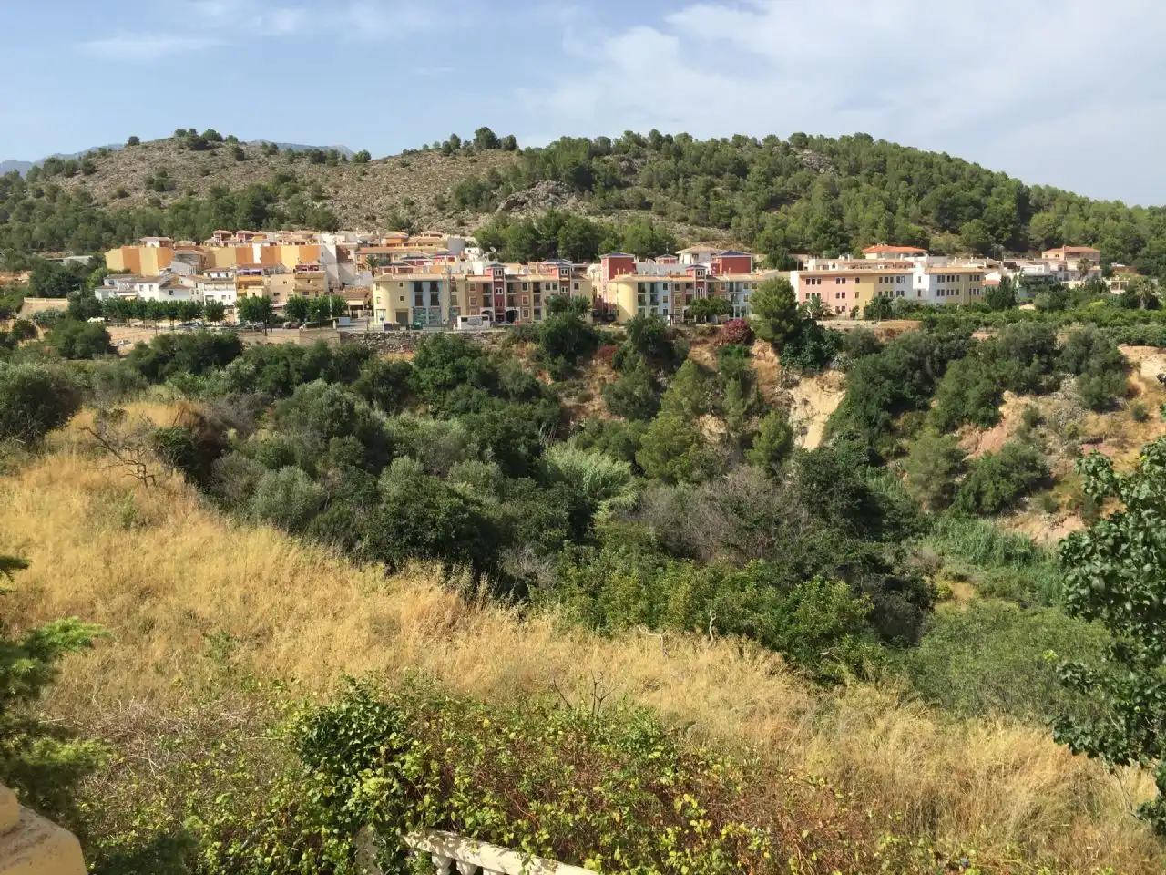 Vista exterior de Casa o chalet en venta en Polop con Aire acondicionado, Jardín privado y Terraza