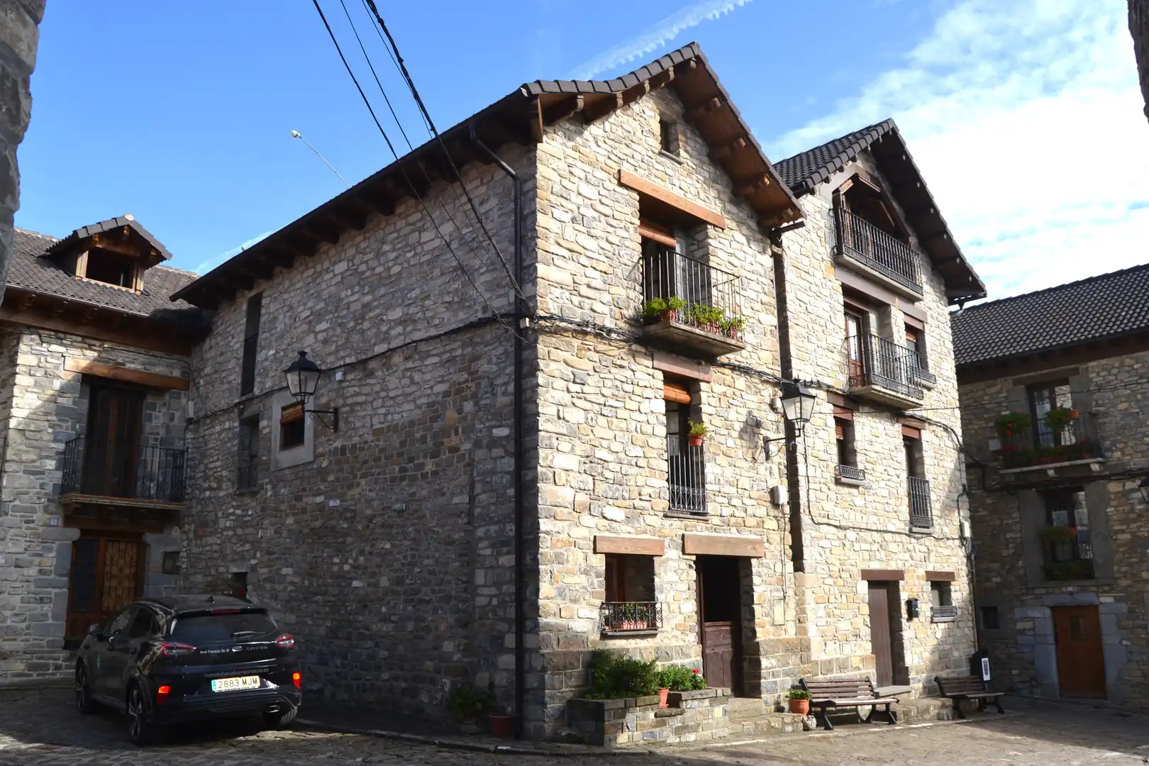 Vista exterior de Casa o chalet en venta en Aisa con Balcón