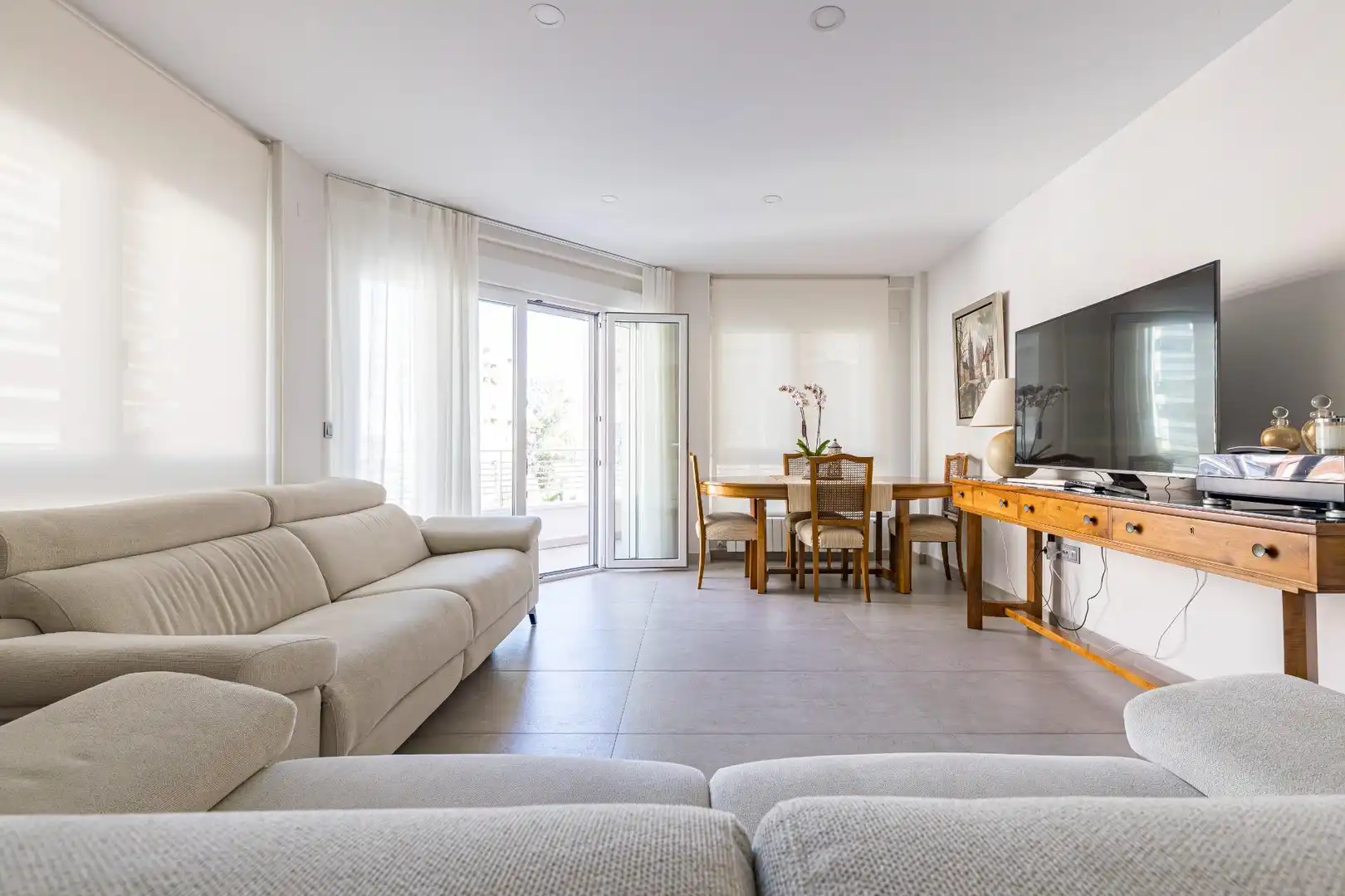 Living room of Flat for sale in  Murcia Capital  with Air Conditioner, Heating and Balcony