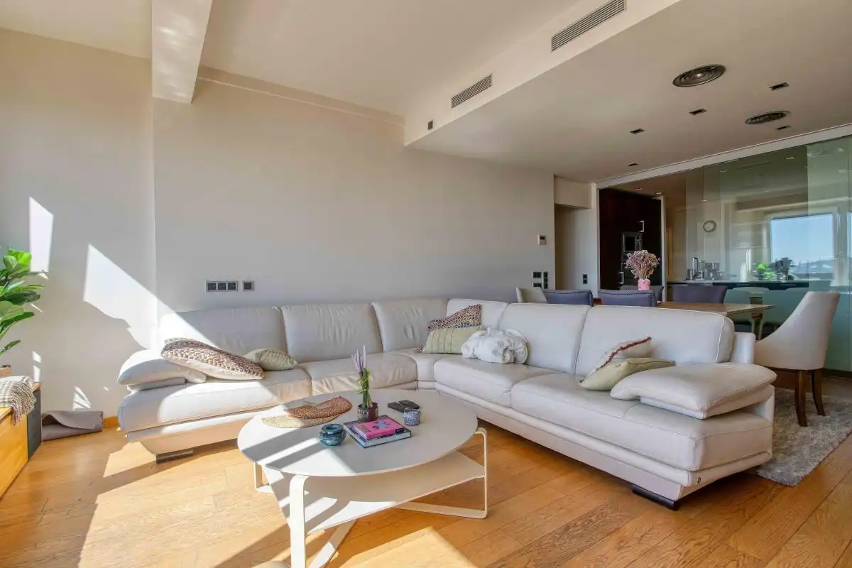 Sala d'estar de Pis en venda en Barcelona amb Aire condicionat i Calefacció