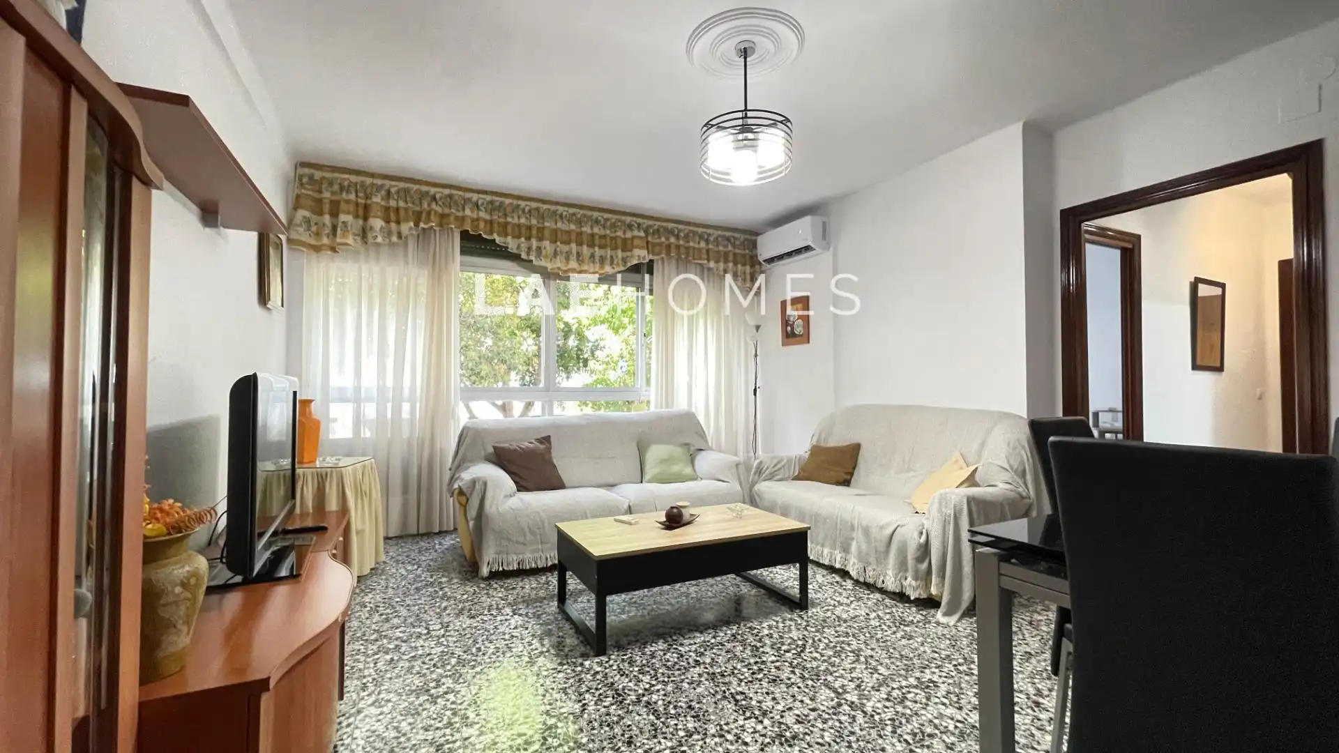 Wohnzimmer von Wohnung zur Miete in Málaga mit Klimaanlage, Heizung und Möbliert