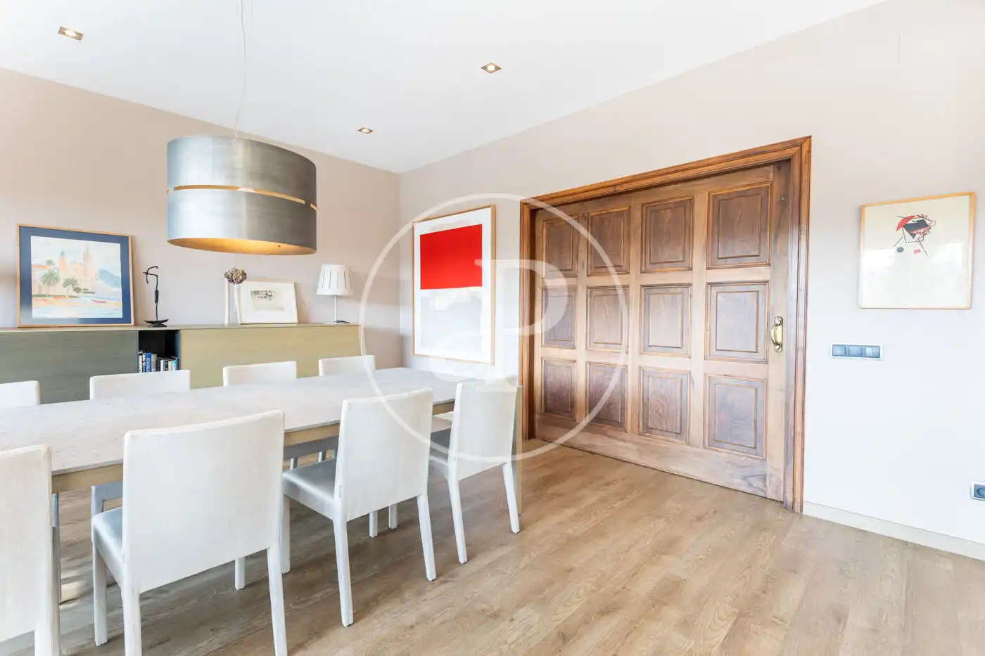 Dining room of Houses for sale in Sant Cugat del Vallès  with Air Conditioner, Heating and Private garden