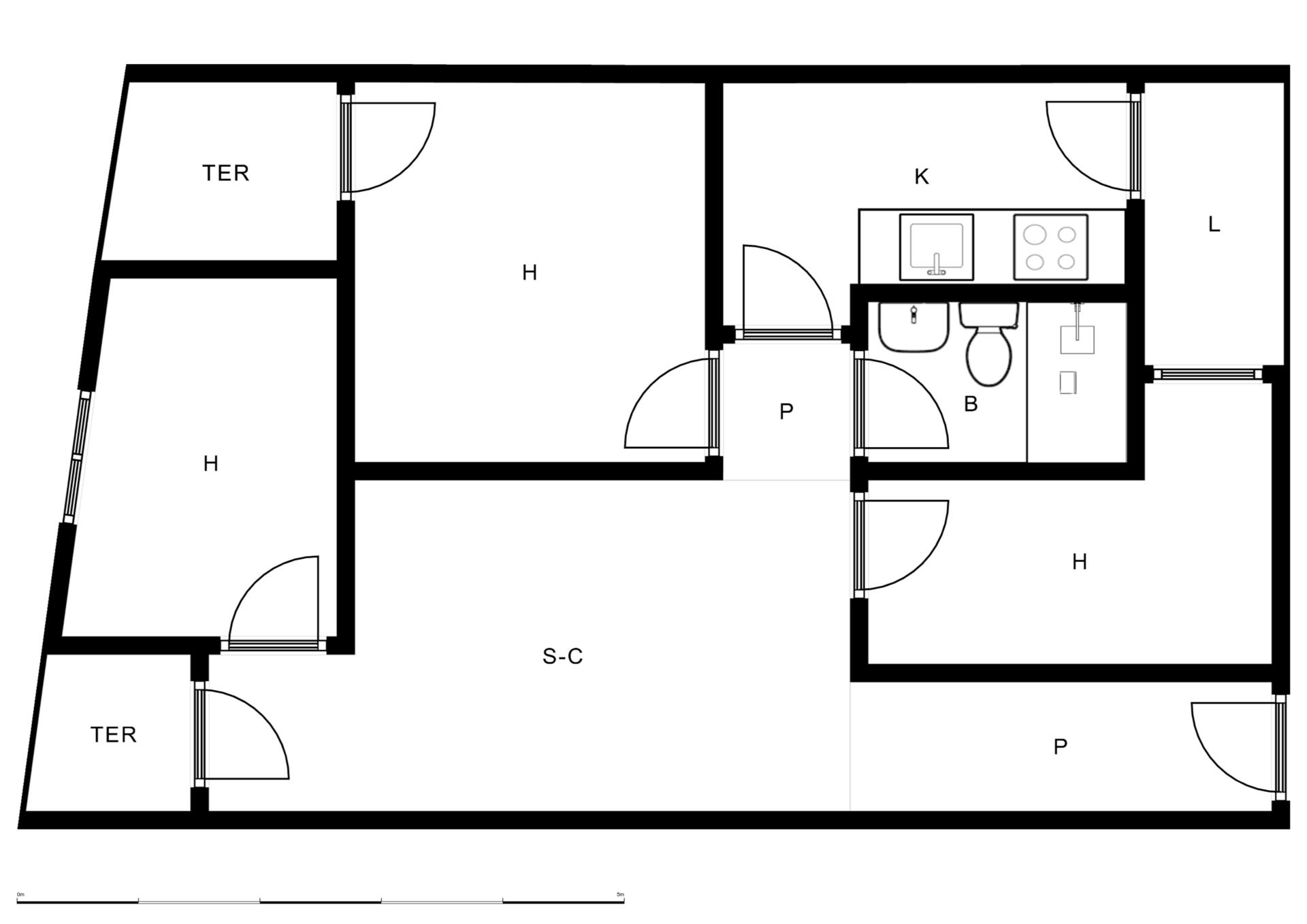 Piso en venta en  Barcelona Capital con Calefacción, Horno y Lavadora