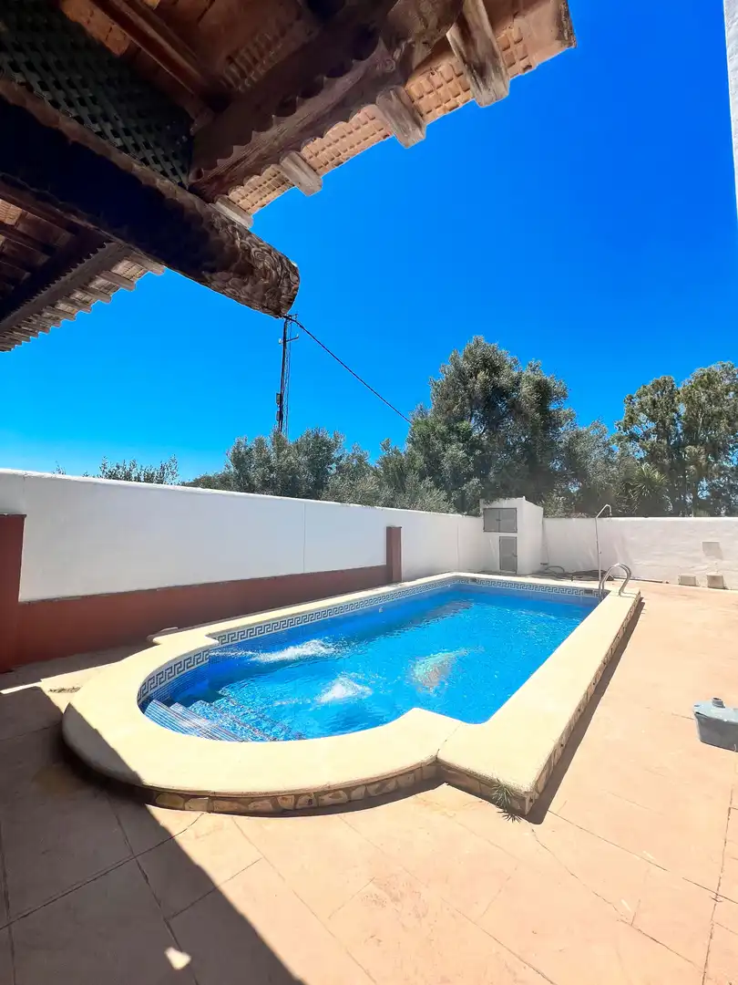 Piscina de Finca rústica en venda en Vejer de la Frontera amb Calefacció, Jardí privat i Terrassa