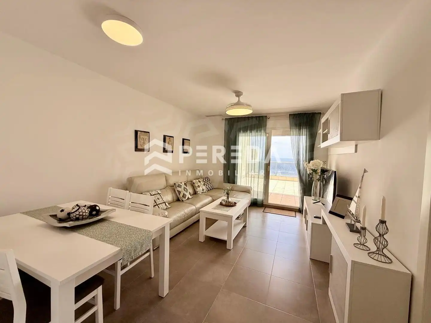Wohnzimmer von Dachboden zum Verkauf in Roquetas de Mar mit Terrasse und Gemeinschaftspool
