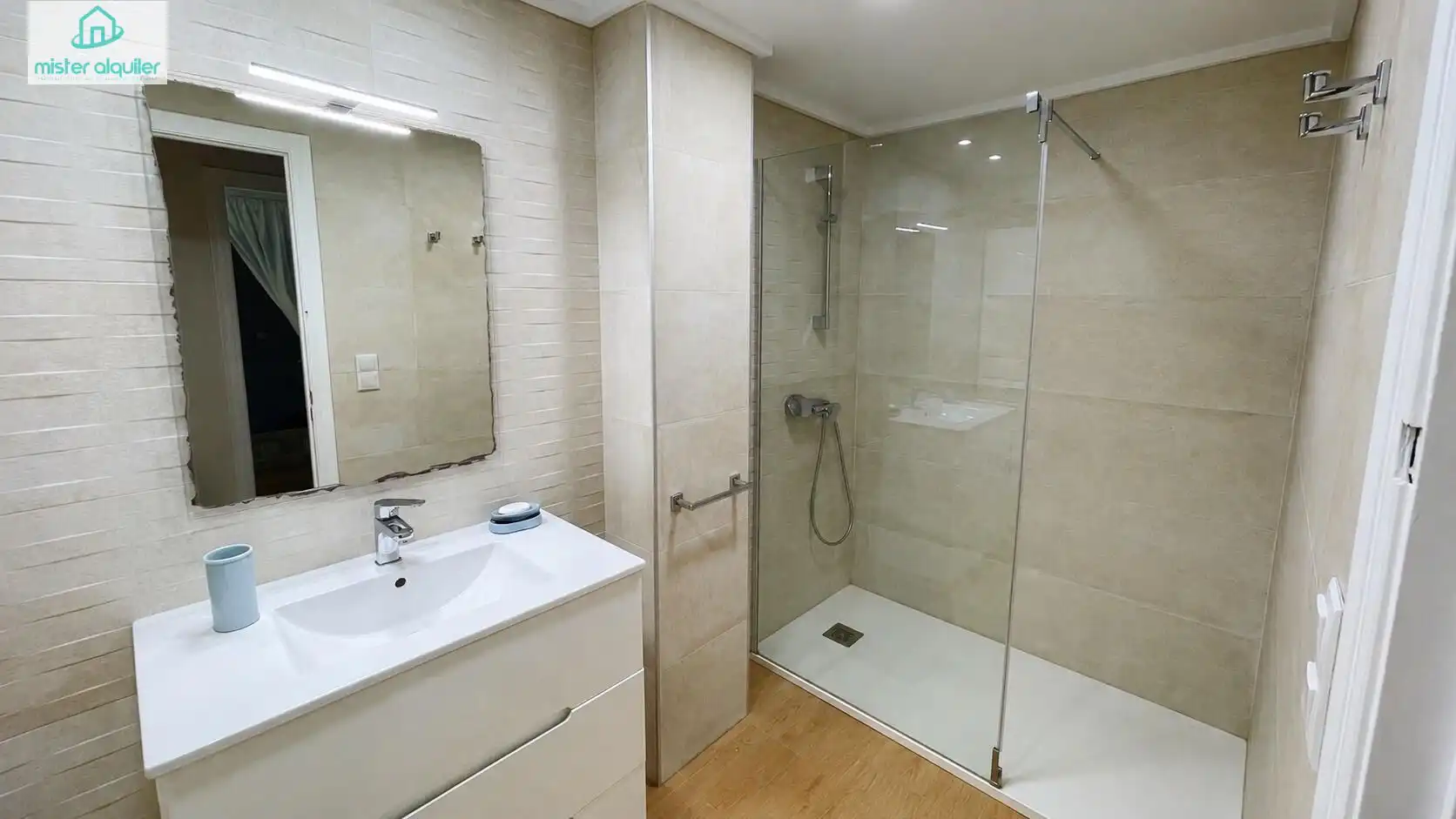 Badezimmer von Wohnungen zur Miete in El Campello mit Klimaanlage, Heizung und Terrasse