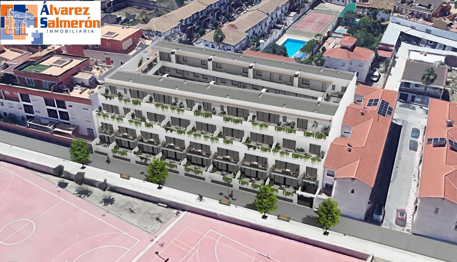 Vista exterior de Àtic en venda en Churriana de la Vega amb Calefacció, Jardí privat i Terrassa