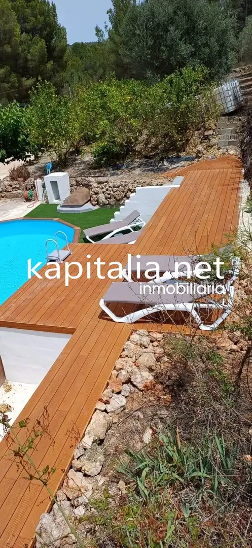 Terrassa de Casa o xalet en venda en Albaida amb Aire condicionat, Traster i Piscina