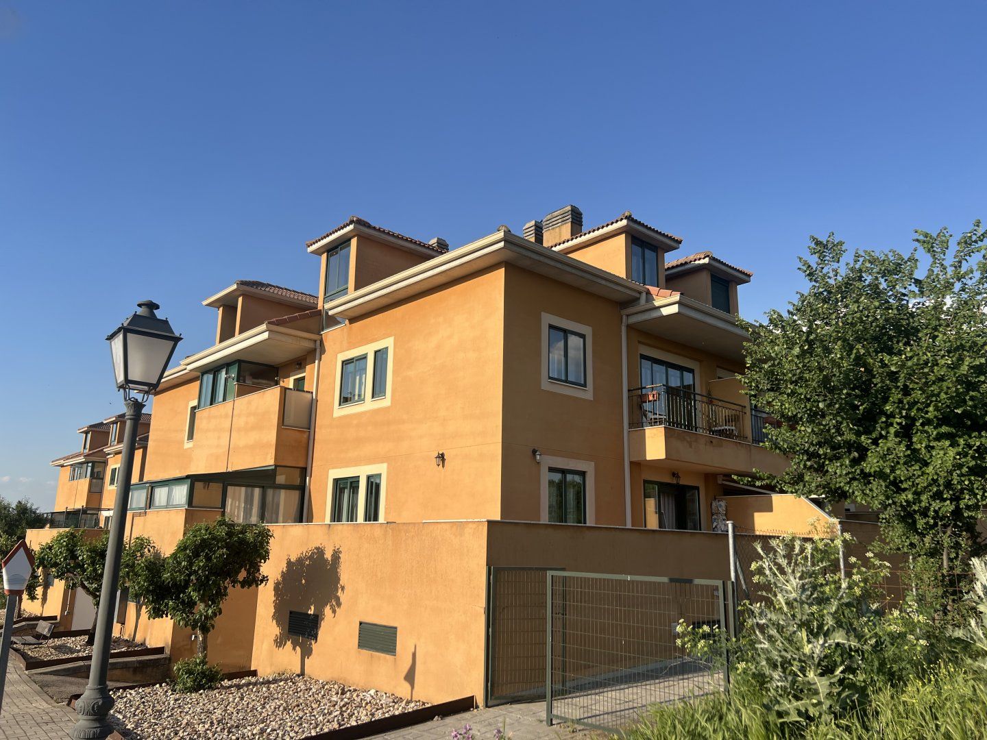 Exterior view of Duplex for sale in Torrecaballeros  with Heating and Terrace
