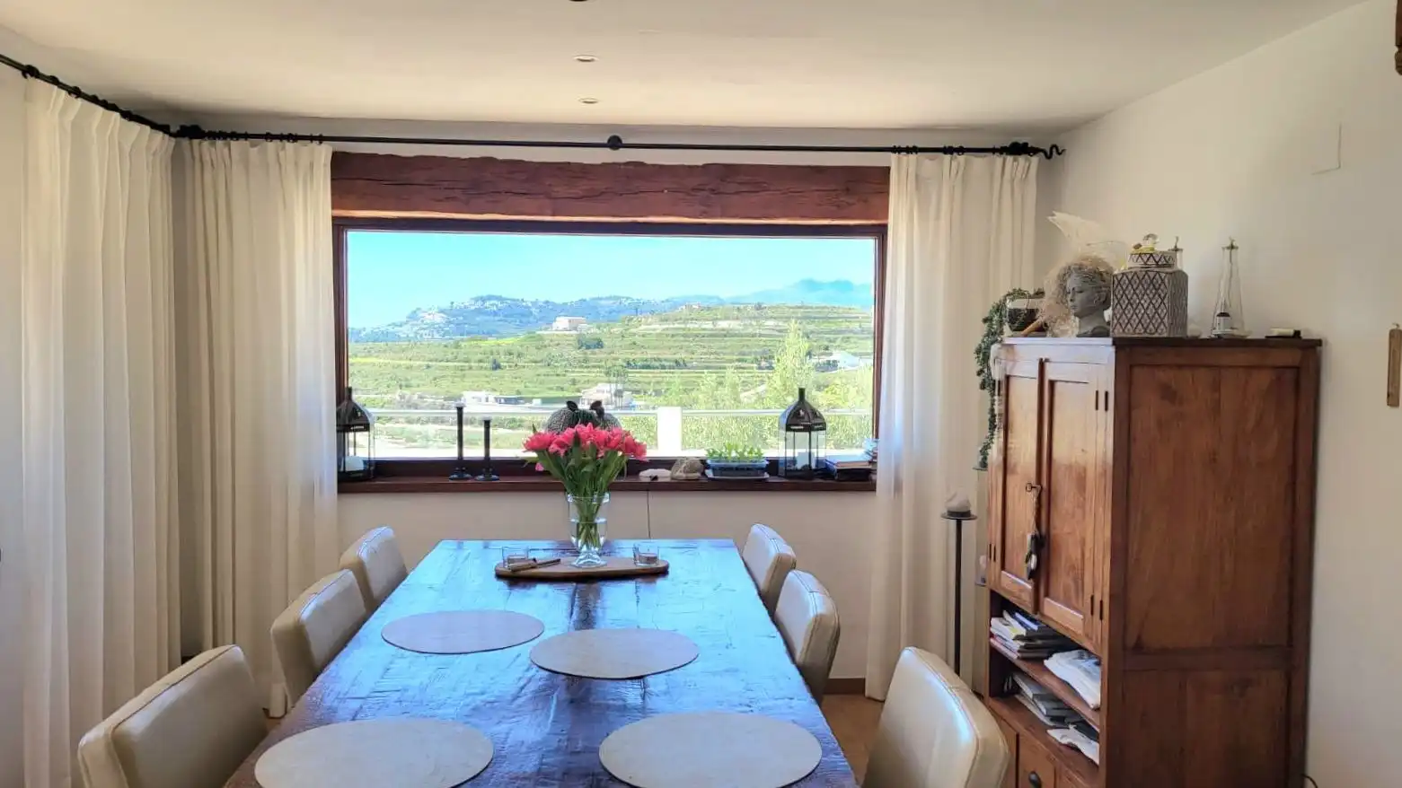 Comedor de Casa o chalet en venta en Benitachell / El Poble Nou de Benitatxell con Aire acondicionado, Calefacción y Jardín privado