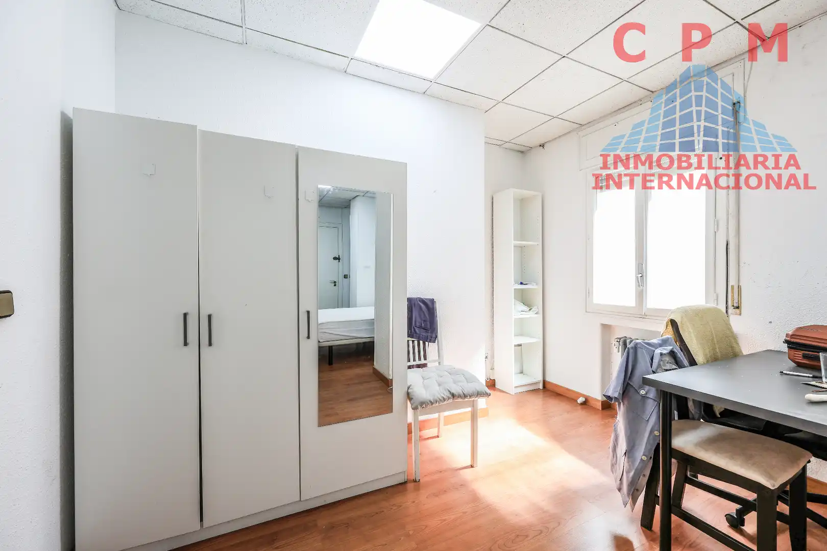 Schlafzimmer von Wohnung zur Miete in Madrid mit Klimaanlage, Heizung und Parkett