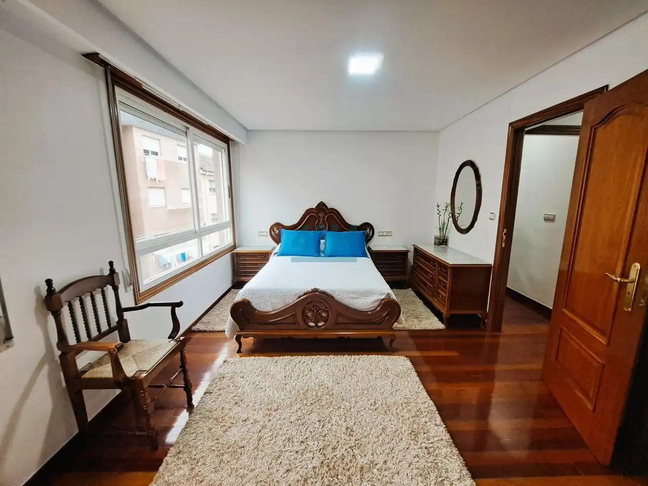 Bedroom of Duplexes for sale in Ourense Capital   with Heating, Parquet flooring and Balcony