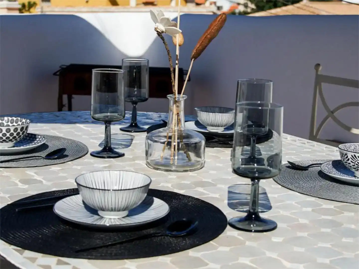 Terraza de Casa o chalet de alquiler en Oliva con Aire acondicionado, Piscina y Amueblado