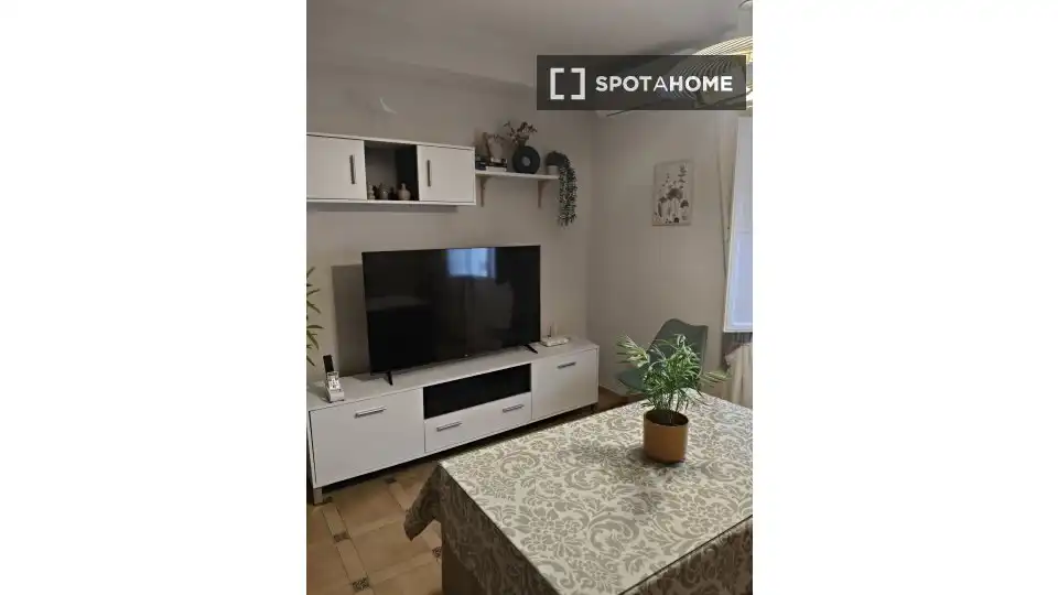 Sala d'estar de Apartament per a compartir en Córdoba amb Aire condicionat, Terrassa i Moblat