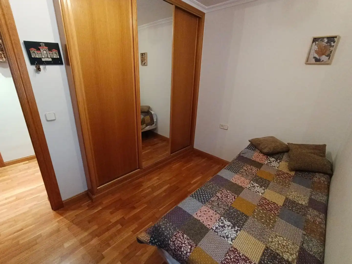 Bedroom of Flat for rent in Albacete  with Air Conditioner, Heating and Parquet flooring