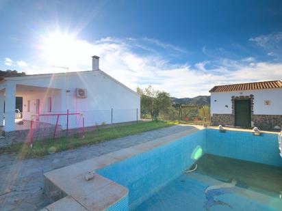 Swimming pool of House or chalet for sale in Comares  with Air Conditioner, Terrace and Swimming Pool