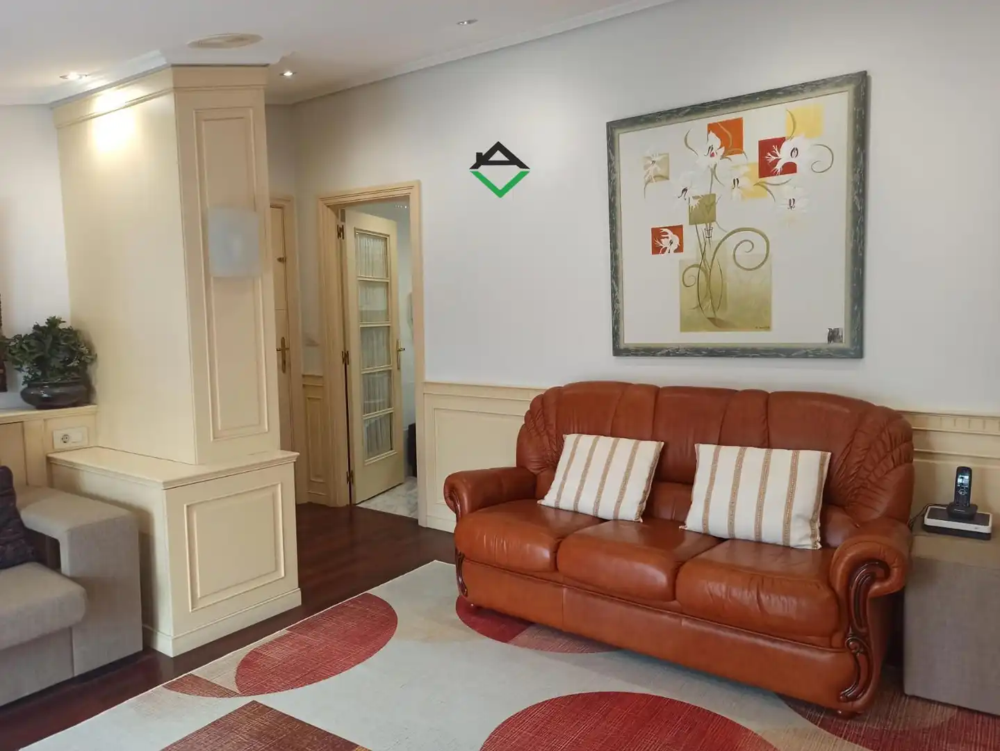 Sala de estar de Ático en venta en Cangas  con Calefacción, Terraza y Amueblado