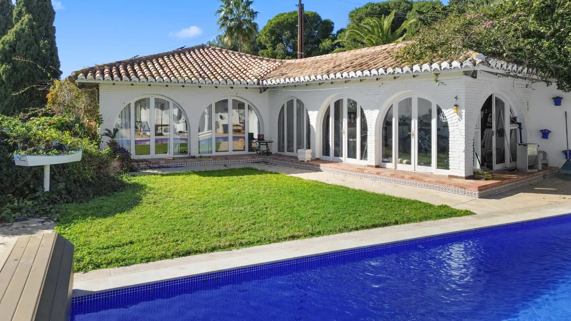 Jardín de Casa o chalet en venta en Benalmádena con Aire acondicionado, Jardín privado y Terraza