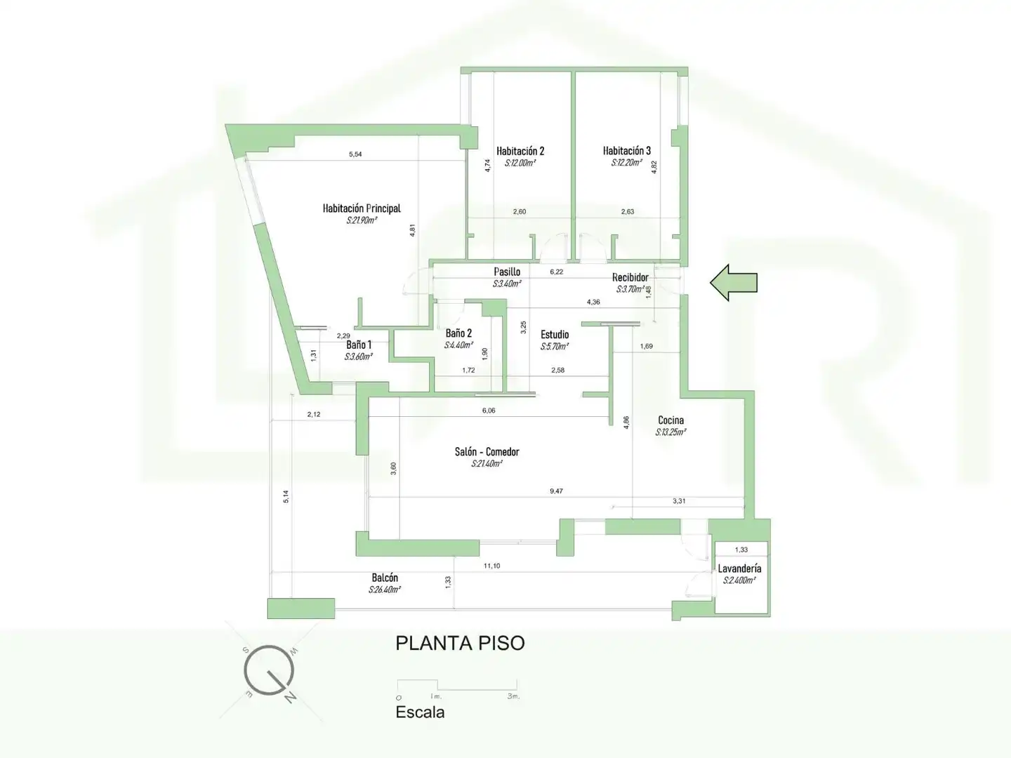 Flat for sale in El Centre