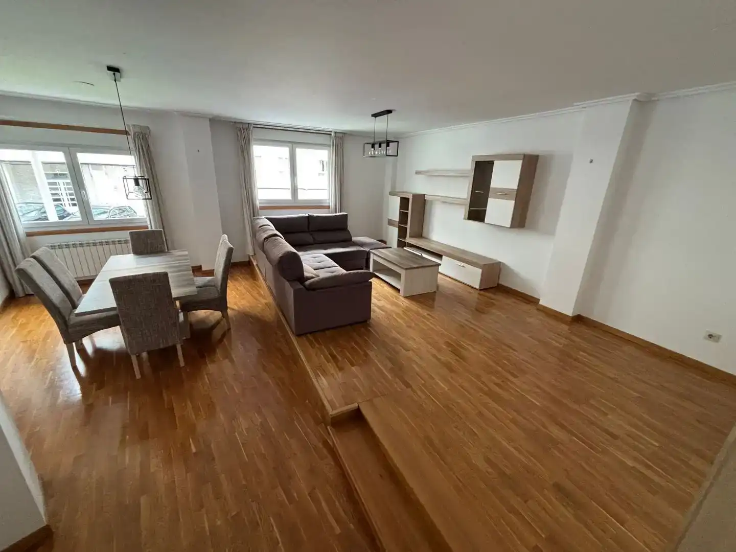 Living room of Flat for rent in Arteixo  with Private garden, Parquet flooring and Storage room