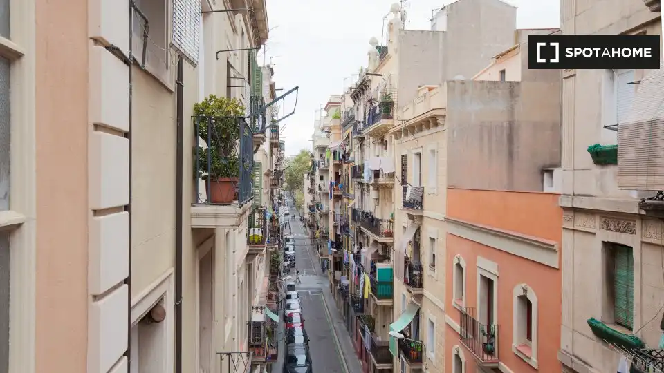 Außenansicht von Wohnung zur Miete in Barcelona mit Klimaanlage, Heizung und Möbliert