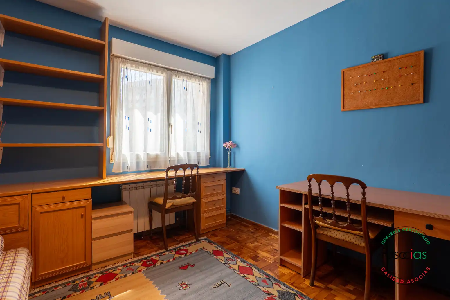 Bedroom of Flat for sale in Gijón   with Heating, Parquet flooring and Furnished