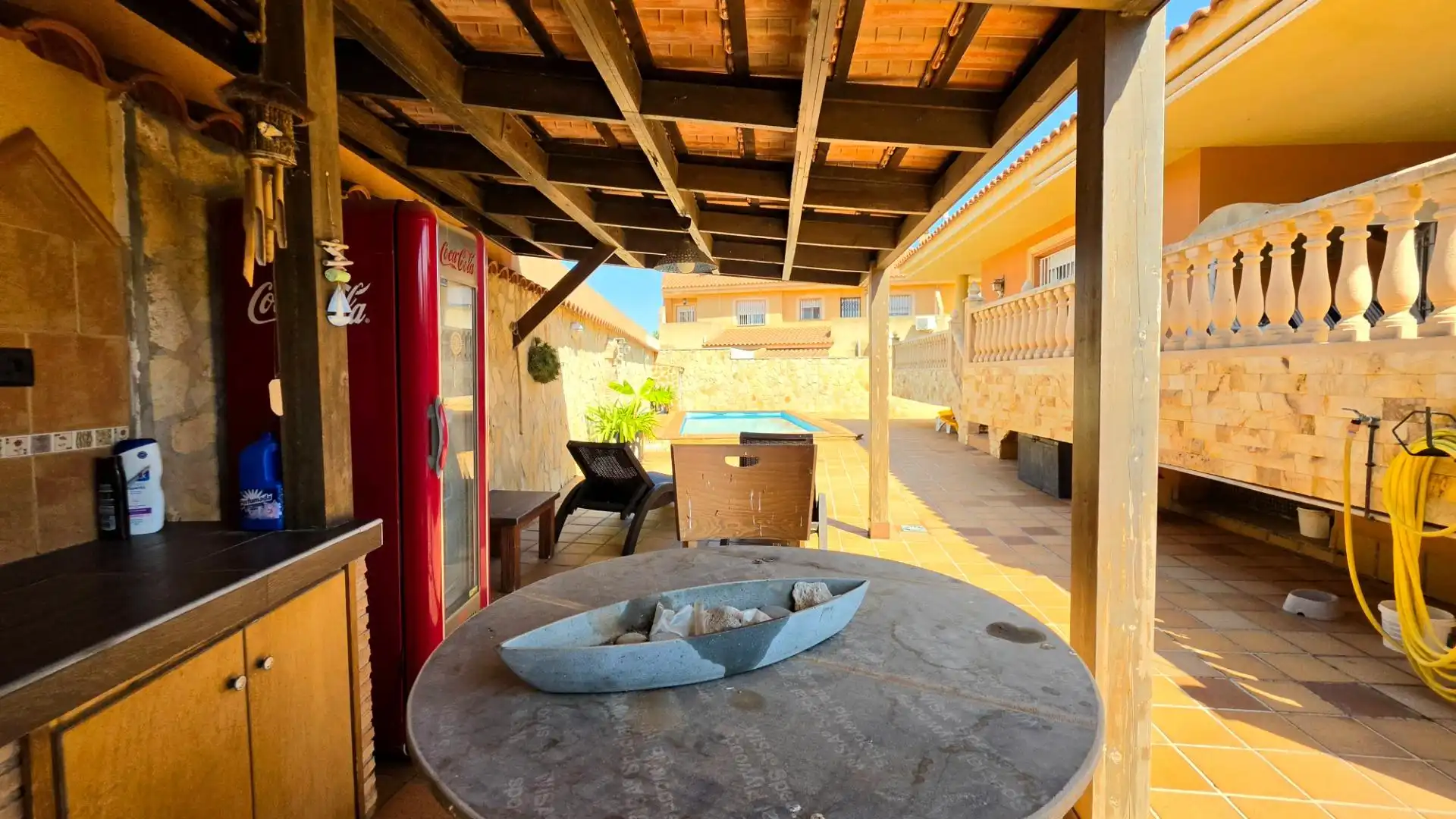 Terrassa de Casa o xalet en venda en La Unión amb Aire condicionat, Jardí privat i Terrassa