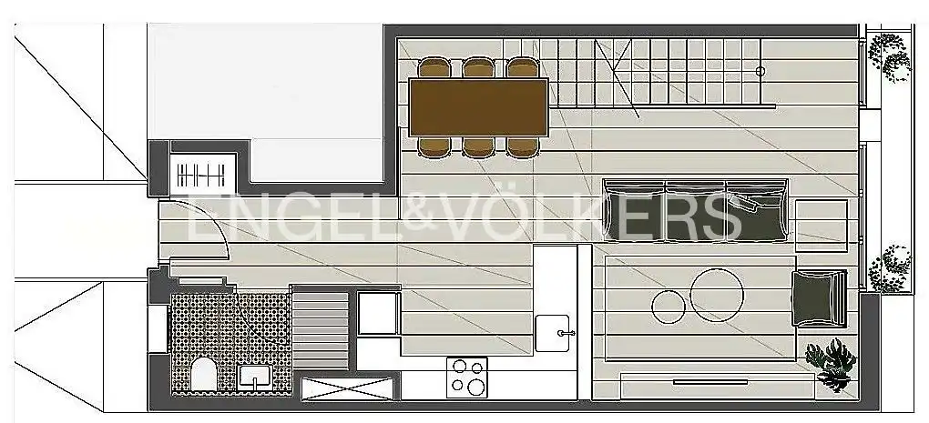 Maisonette zum Verkauf in Barcelona mit Klimaanlage, Heizung und Parkett