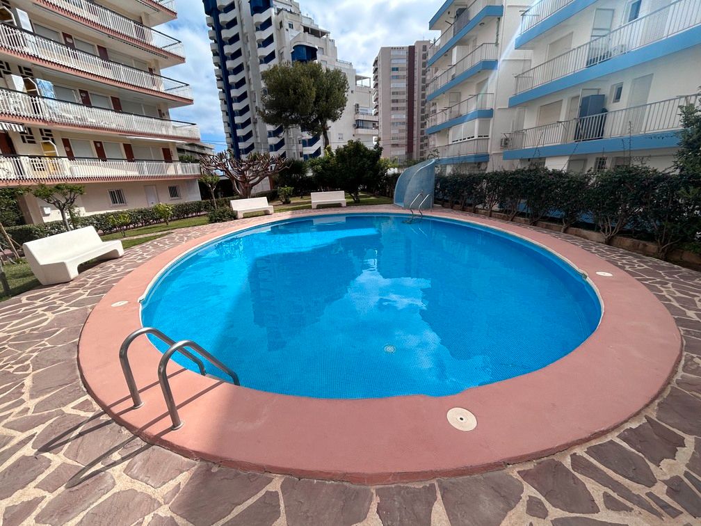 Piscina de Apartament de lloguer en Gandia amb Aire condicionat, Terrassa i Moblat