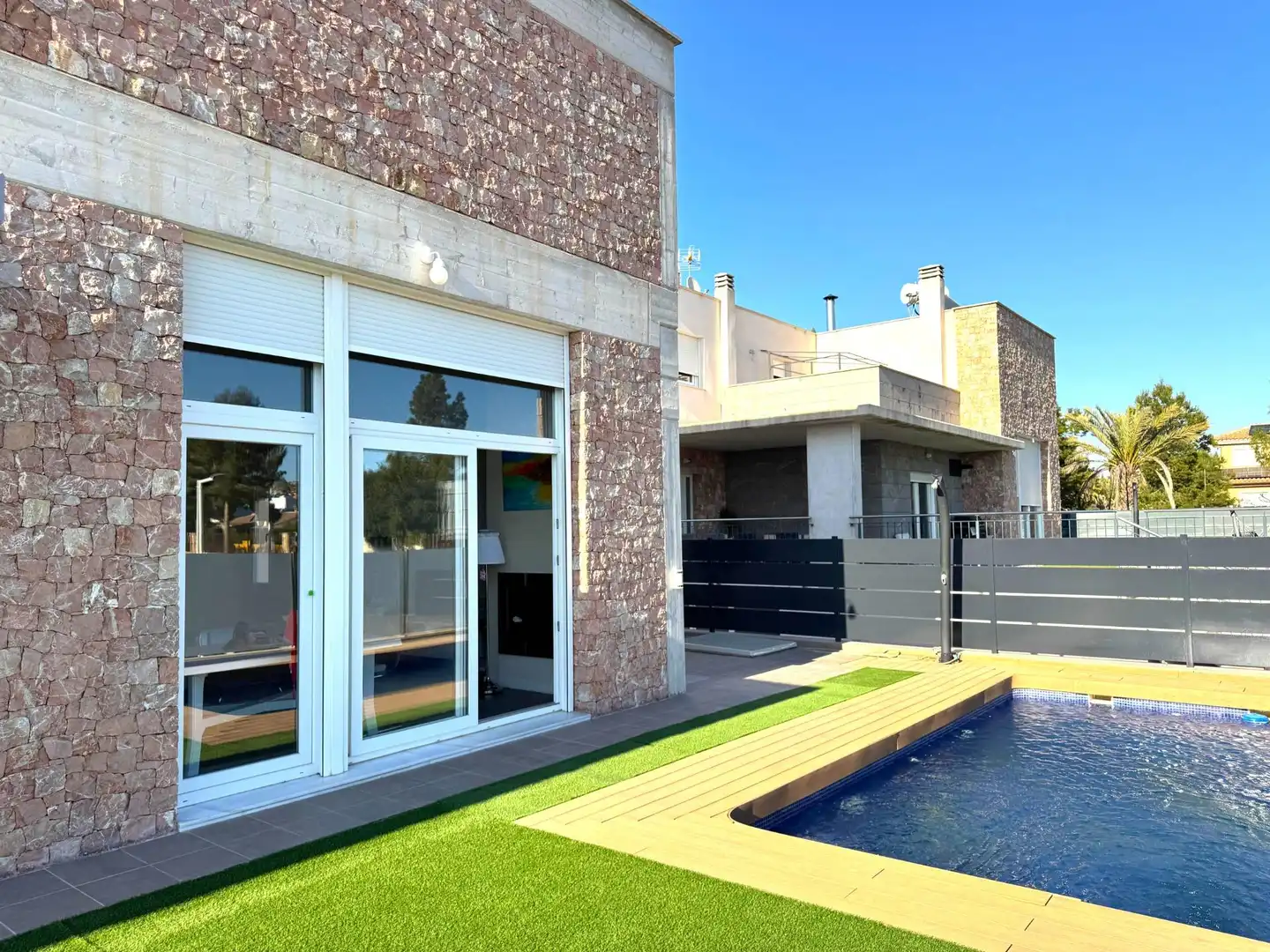 Exterior view of Houses for sale in Molina de Segura  with Air Conditioner, Private garden and Terrace