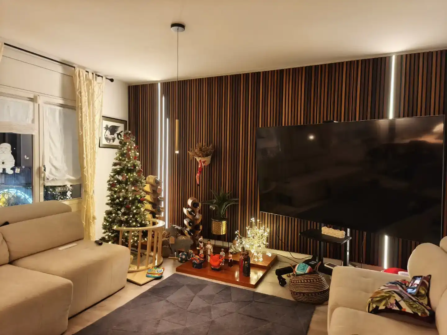 Wohnzimmer von Wohnung zur Miete in Sitges mit Klimaanlage