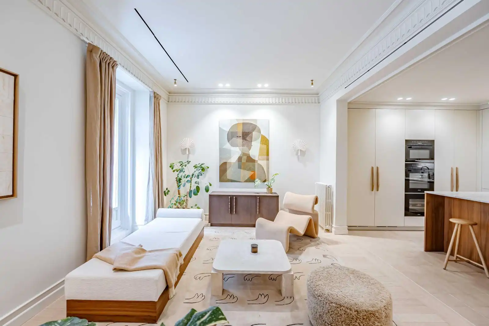 Wohnzimmer von Wohnung zum Verkauf in Madrid mit Klimaanlage, Heizung und Terrasse