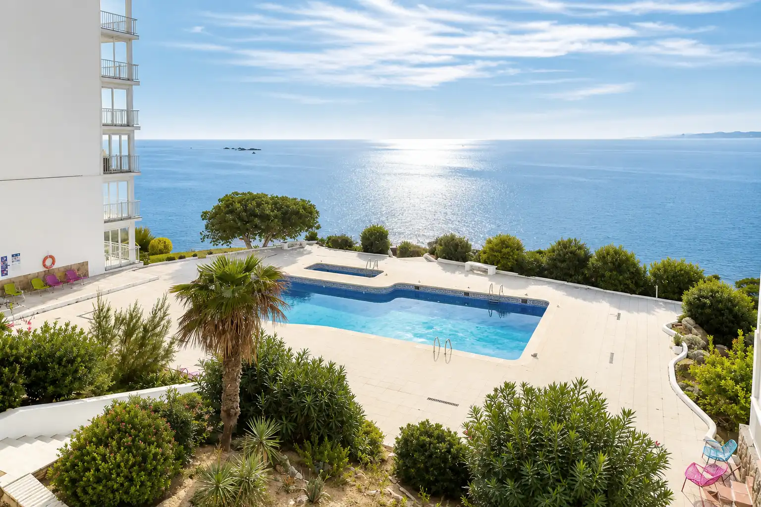 Schwimmbecken von Maisonette zum Verkauf in Roses mit Möbliert, Ofen und Gemeinschaftspool