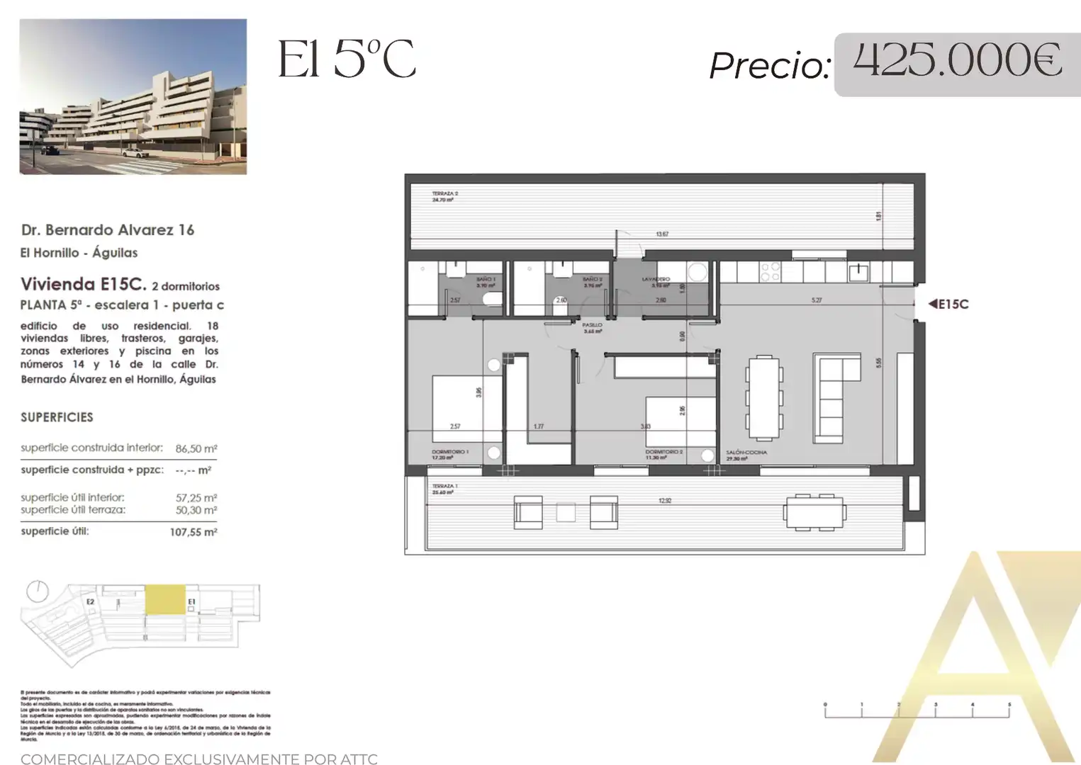 Wohnung mit Terrasse zum Verkauf in El Hornillo, imagen 13