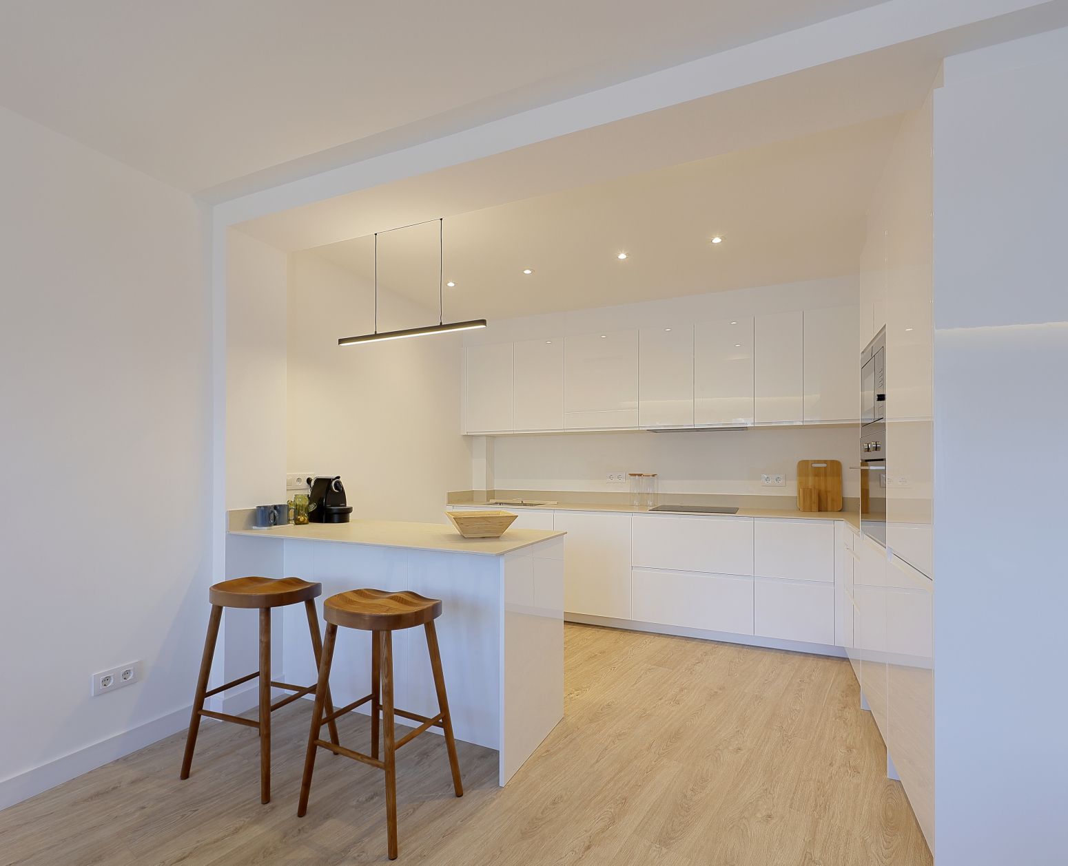 Kitchen of Flat for sale in Oviedo   with Heating, Parquet flooring and Terrace