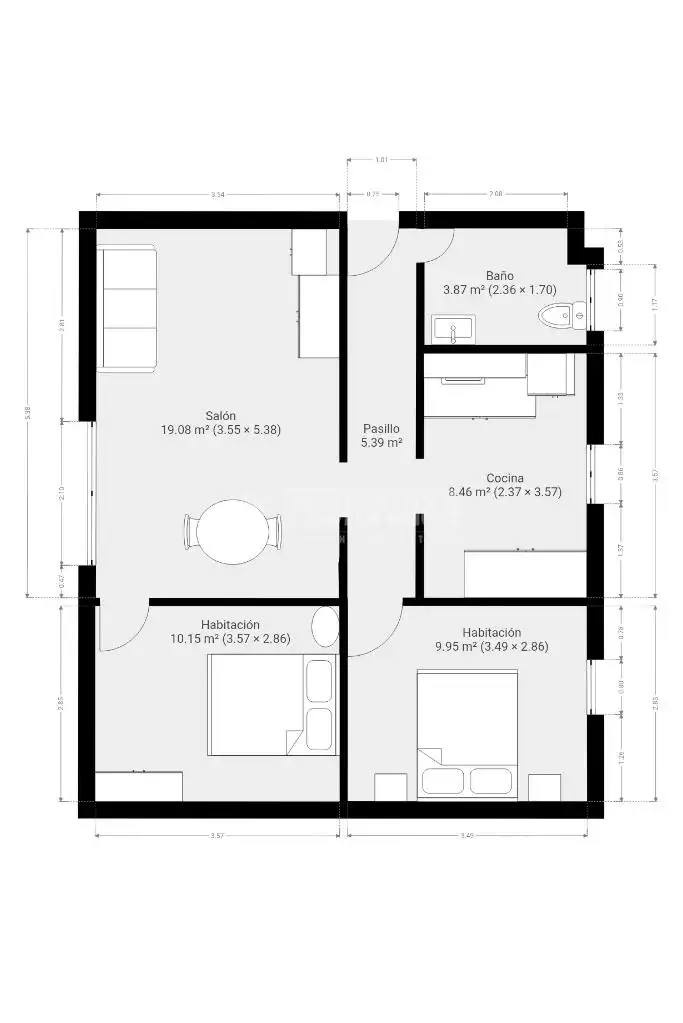 Flat for sale in Granada  with Air Conditioner, Heating and Terrace