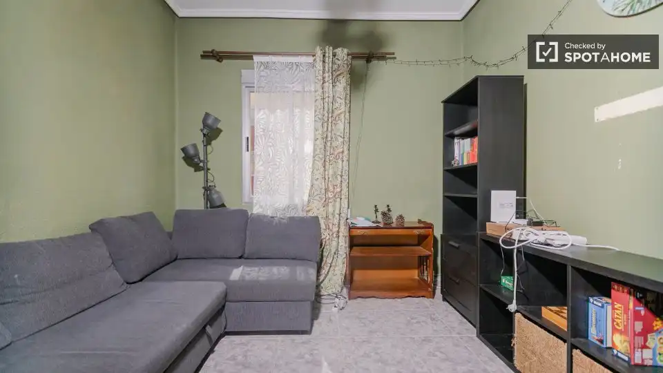 Sala de estar de Piso de alquiler en Valencia con Aire acondicionado, Calefacción y Amueblado
